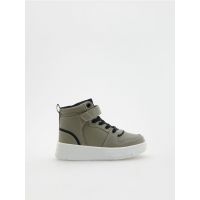 Pantofi sport inalti - verde-oliv deschis