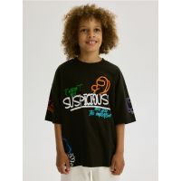 Tricou Among Us din bumbac - negru