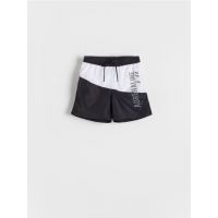 Sort de baie cu text - negru
