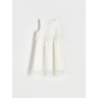 Rochie lucioasa, cu paiete - crem