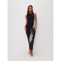 Rochie maxi cu imprimeu - multicolor