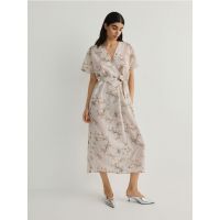 Rochie maxi cu model - bej