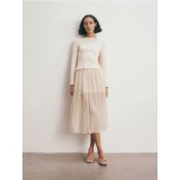 Rochie creponata - nude