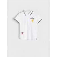 Camasa polo Pokémon - alb
