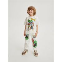 Pantalon sport jogger Marvel - crem