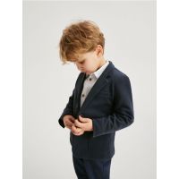 Blazer elegant cu buzunare - bleumarin