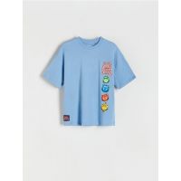 Tricou oversized Gang Beasts - albastru