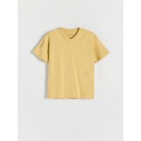 Tricou cu imprimeu - galben-pal
