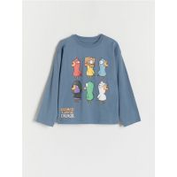 Tricou cu maneca lunga Goose Goose Duck - albastru