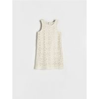 Rochie cu broderie englezeasca - nude