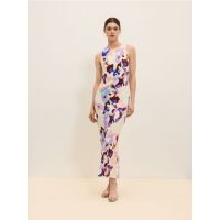 Rochie maxi cu imprimeu - multicolor