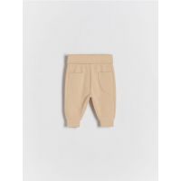 Pantaloni din jerseu, cu buzunare - bej