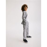 Pantaloni slim eleganti - Albastru metalizat
