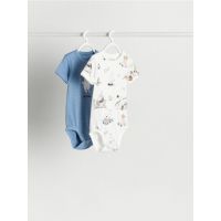 Set 2 body-uri din bumbac Moomin - crem