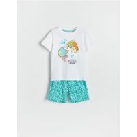 Pijama SPONGEBOB doua piese - alb