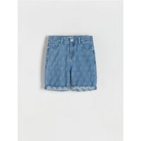 Pantaloni scurti regular din denim - albastru