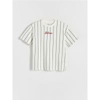 Tricou oversized in dungi - crem