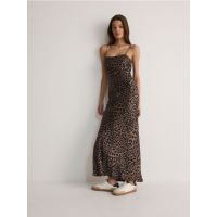 Rochie maxi cu continut ridicat de viscoza - multicolor