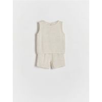 BABIES` BLOUSE & SHORTS - crem