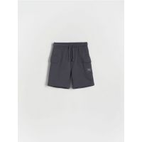 Pantaloni scurti cargo - gri-inchis