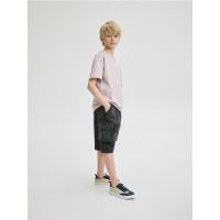 Pantaloni scurti cargo structurati - gri-inchis