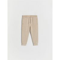 Joggeri cu efect prespalat - bej