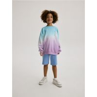 Bluza sport oversized cu continut ridicat de bumbac - crimson