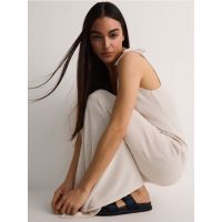 Rochie maxi din jerseu cu continut ridicat de viscoza - nude