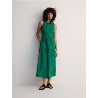Rochie maxi din bumbac - multicolor