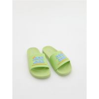 Slapi cu aplicatie - verde-deschis