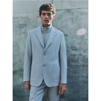 Sacou regular fit - gri deschis