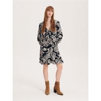 Rochie mini cu continut ridicat de viscoza - negru