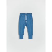 Pantaloni din bumbac - albastru