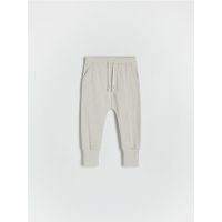 Pantaloni din bumbac - bej