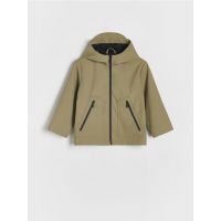 Geaca parka cu gluga - verde-maroniu