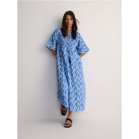 Rochie oversize din bumbac - albastru