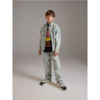 BOYS` JEANS TROUSERS - bej