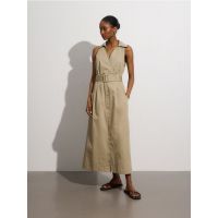 Rochie maxi - verde-oliv cald