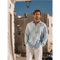 Camasa relaxed fit - albastru-deschis