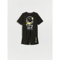 Set de pijamale din bumbac cu SmileyWorldŽ - negru