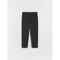 Pantaloni regular, eleganti - gri-inchis