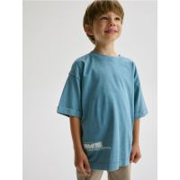 Tricou oversized din bumbac - albastru
