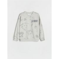 Hanorac oversized Nirvana - gri deschis