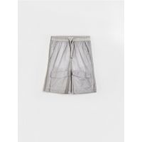 Pantaloni scurti cu buzunare - gri-inchis