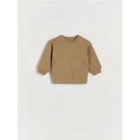 Bluza sport oversized - brun-auriu