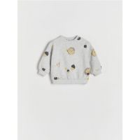 Bluza sport oversized - gri deschis