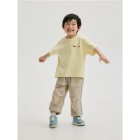 Tricou oversized cu imprimeu - galben