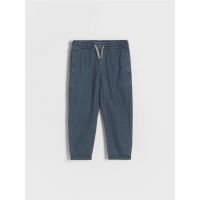 Pantaloni chino cu adaos de in - bleumarin