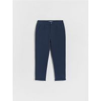 Pantaloni chino din jerseu - bleumarin