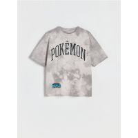 Tricou oversized Pokémon - gri-inchis